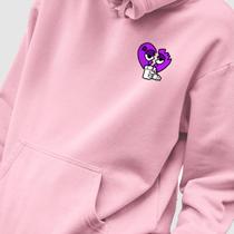 Blusa Moletom Genuine Grit Masculino Estampado Algodão 30.1 Coração Quebrado Café