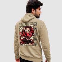 Blusa Moletom Genuine Grit Masculino Estampado Algodão 30.1 Demon Slayer Tanjiro Kamado