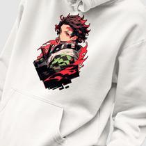 Blusa Moletom Genuine Grit Masculino Estampado Algodão 30.1 Demon Slayer Tanjiro