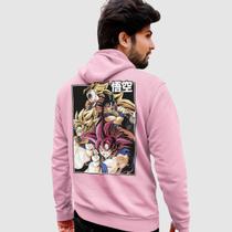 Blusa Moletom Genuine Grit Masculino Estampado Algodão 30.1 Dragon Ball Goku Super Saiyajins