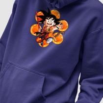 Blusa Moletom Genuine Grit Masculino Estampado Algodão 30.1 Dragon Ball GT Goku e Esferas do Dragão