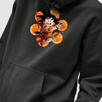 Blusa Moletom Genuine Grit Masculino Estampado Algodão 30.1 Dragon Ball GT Goku e Esferas do Dragão