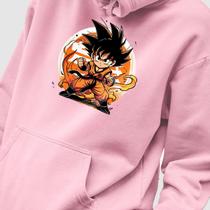 Blusa Moletom Genuine Grit Masculino Estampado Algodão 30.1 Dragon Ball Mini Goku