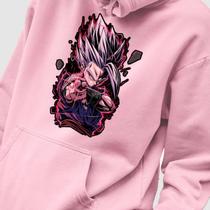 Blusa Moletom Genuine Grit Masculino Estampado Algodão 30.1 Dragon Ball Vegeta Ultra Ego