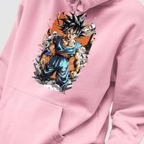 Blusa Moletom Genuine Grit Masculino Estampado Algodão 30.1 Dragon Ball Z Goku