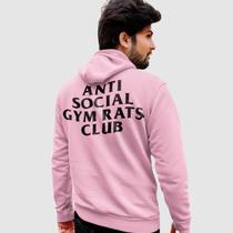 Blusa Moletom Genuine Grit Masculino Estampado Algodão 30.1 Gym Rats