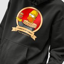 Blusa Moletom Genuine Grit Masculino Estampado Algodão 30.1 Homer Simpson Duff