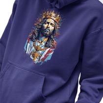 Blusa Moletom Genuine Grit Masculino Estampado Algodão 30.1 Jesus Cristo