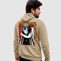 Blusa Moletom Genuine Grit Masculino Estampado Algodão 30.1 Obanai Iguro Demon Slayer