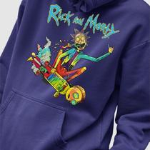 Blusa Moletom Genuine Grit Masculino Estampado Algodão 30.1 Rick e Morty Skate Trip