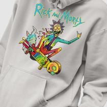 Blusa Moletom Genuine Grit Masculino Estampado Algodão 30.1 Rick e Morty Skate Trip
