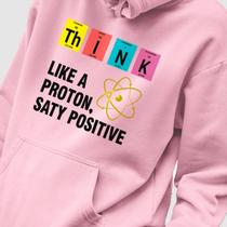 Blusa Moletom Genuine Grit Masculino Estampado Algodão 30.1 Think Like a Proton