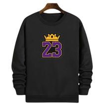 Blusa Moletom Gola Basquete 23 King James Basketball Blusa Moletom Gola Basquete 23 King James Basketball