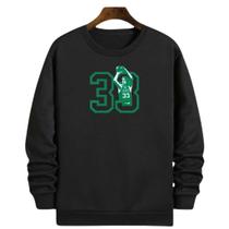 Blusa Moletom Gola Basquete 33 Larry Bird Boston Basketball Blusa Moletom Gola Basquete 33 Larry Bird Boston Basketball
