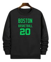 Blusa Moletom Gola Basquete Boston Basketball Número 20