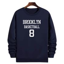Blusa Moletom Gola Basquete Brooklyn Basketball número 8