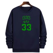 Blusa Moletom Gola Basquete Celticss Bird 33 Basketball