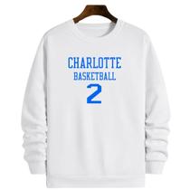 Blusa Moletom Gola Basquete Charlotte Basketball número 2 Blusa Moletom Gola Basquete Charlotte Basketball número 2