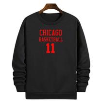 Blusa Moletom Gola Basquete Chicago Basketball número 11