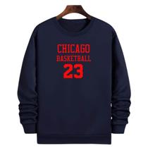 Blusa Moletom Gola Basquete Chicago Basketball número 23