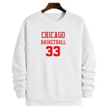 Blusa Moletom Gola Basquete Chicago Basketball número 33