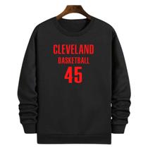 Blusa Moletom Gola Basquete Cleveland Basketball número 45 Blusa Moletom Gola Basquete Cleveland Basketball número 45