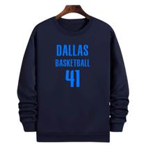 Blusa Moletom Gola Basquete Dallas Basketball número 41