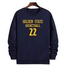 Blusa Moletom Gola Basquete Golden State Basketbal número 22 Blusa Moletom Gola Basquete Golden State Basketbal número 22