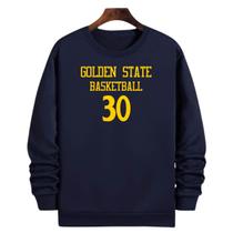 Blusa Moletom Gola Basquete Golden State Basketbal número 30 Blusa Moletom Gola Basquete Golden State Basketbal número 30