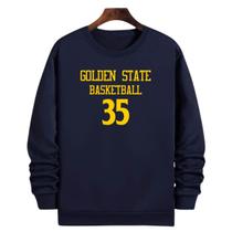 Blusa Moletom Gola Basquete Golden State Basketbal número 35