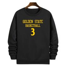 Blusa Moletom Gola Basquete Golden State Basketball número 3