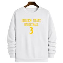 Blusa Moletom Gola Basquete Golden State Basketball número 3