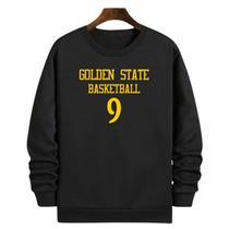Blusa Moletom Gola Basquete Golden State Basketball número 9 Blusa Moletom Gola Basquete Golden State Basketball número 9