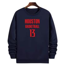 Blusa Moletom Gola Basquete Houston Basketball número 13