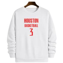 Blusa Moletom Gola Basquete Houston Basketball número 3