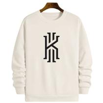 Blusa Moletom Gola Basquete Kyrie Irving Logo Basketball