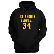 Blusa Moletom Gola Basquete Los Angeles Basketball número 34