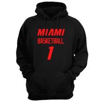 Blusa Moletom Gola Basquete Miami Basketball número 1