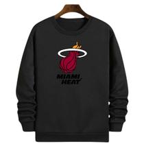 Blusa Moletom Gola Basquete Miami Heatt Wade Basketball