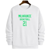 Blusa Moletom Gola Basquete Milwaukee Basketball número 21 Blusa Moletom Gola Basquete Milwaukee Basketball número 21
