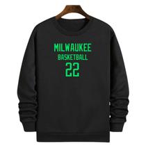 Blusa Moletom Gola Basquete Milwaukee Basketball número 22