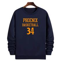 Blusa Moletom Gola Basquete Phoenix Basketball número 34 Blusa Moletom Gola Basquete Phoenix Basketball número 34