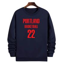 Blusa Moletom Gola Basquete PortlandBasketball número 22