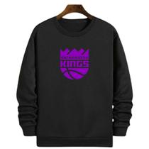 Blusa Moletom Gola Basquete Sacramento Kingss Basketball