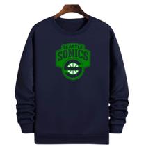 Blusa Moletom Gola Basquete Seattle Supersonics Basketball