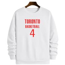 Blusa Moletom Gola Basquete Toronto Basketball número 4 Blusa Moletom Gola Basquete Toronto Basketball número 4