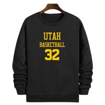 Blusa Moletom Gola Basquete Utah Basketball número 32