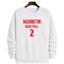 Blusa Moletom Gola Basquete Washington Basketball número 2 Blusa Moletom Gola Basquete Washington Basketball número 2