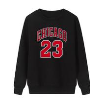 Blusa Moletom Gola Careca Casual Flanelado Chicago 23
