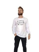 Blusa moletom Gola Redonda Flanelada Peluciada masculina
